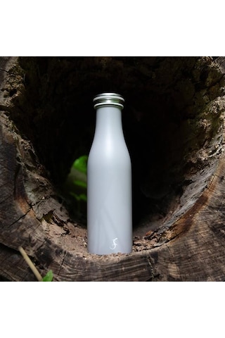 Lurch - 500 Ml Granit Gri, Paslanmaz Çelik Termos - Çift Cidarlı, Sızdırmaz - 240805 Beyaz