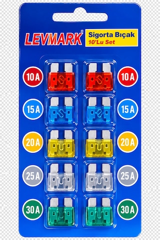 10'lu Araç Bıçak Sigorta Seti 10a 15a 20a 25a 30a Oto Sigorta Takımı - 926987142