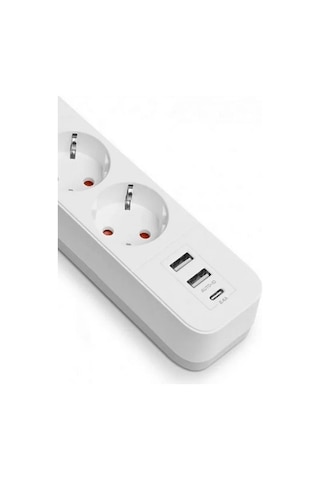 Fulltech FTR-16 Akım Korumalı Kablolu 3x Soket 3'lü Priz 1.8 M - 06422