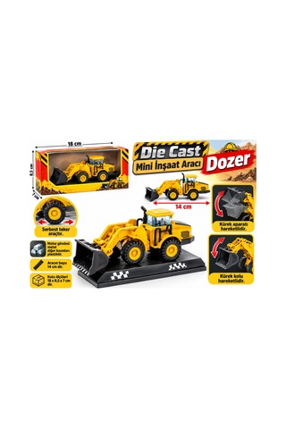 Die Cast Mini Sarı Kütük Kamyonu Nhr