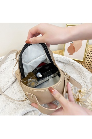 Tuomeng Kadın Modası Çok Yönlü Günlük Düz Renk Sırt Çantası Haki Haki