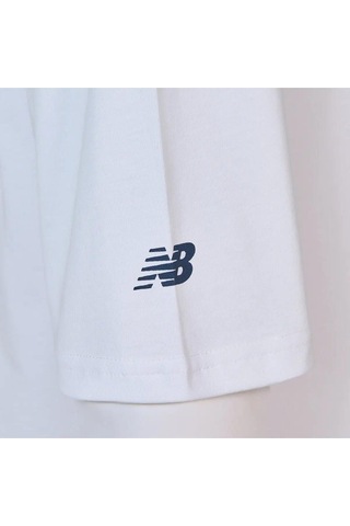 New Balance Lifestyle Mnt1602-wt Erkek Beyaz T-shirt