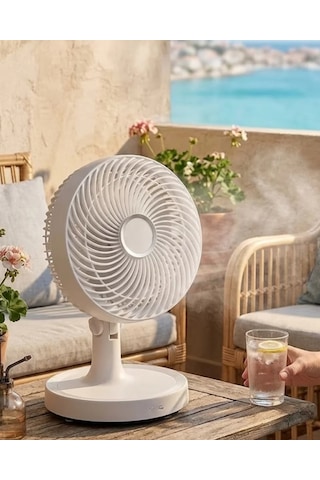 2200 Rpm Mini Masaüstü Vantilatör Sessiz Ve Güçlü Hava Akışlı Fan