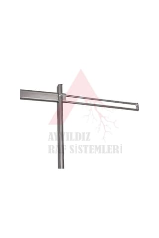 Lüks Çift Katlı Mağaza Standı & Lüks Konfeksiyon Askılıkları & Çift Katlı Askılık Krom