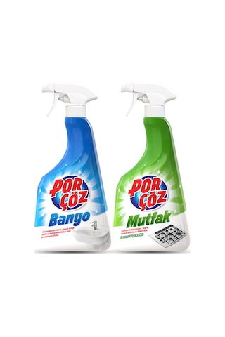 Porçöz Banyo Temizleyici 750 ML + Mutfak Temizleyici 750 ML