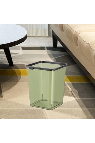 Pazly Yeşil Yeşil Suntek Sepet Ofisi Mutfak Modern Kutusu Kapaı Çöp Atık Wn Yeşil