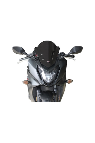 GP Kompozit Honda CBR650F 2014-2018 Uyumlu Ön Cam Siyah 34 cm