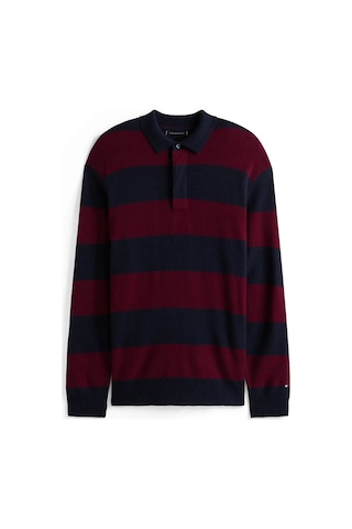 Tommy Hilfiger Dc Knıtted Rugby, Dw5 Bordo Erkek Kazak
