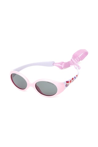 Despada Kids Ds 2256 C2 40 Polarize Çocuk Oval Pembe Kemik Güneş Gözlüğü