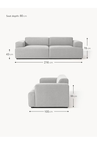 Most Mollista 2 Modül Kanepe Koltuk 32 Gri Keten Kumaş Yumuşak Sü