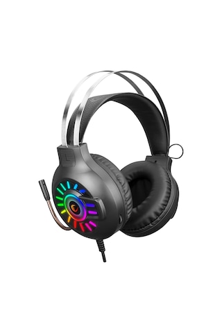 Rampage RM-K44 Zengibar 7.1 Surround Mikrofonlu RGB Kulak Üstü Oyuncu Kulaklığı