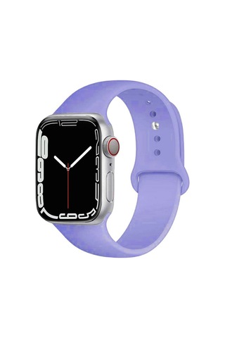 Apple Uyumlu Watch 2/3/4/5/6/7/8/Se/ Ultra 42/44/45/49 MM Yumuşak Silikon Large Kordon - Beyaz