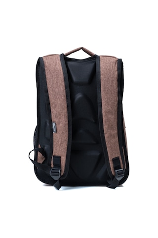 Çok Gözlü Ergonomik Sırt Çantası Su İtici Unisex Okul, Günlük Ve Seyahat Çantası Kahverengi Kahverengi