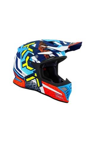 Kyt Skyhawk Kask Hyperflow Matt Lıght Blue / Red Çok Renkli