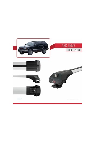 Gmc Jimmy 1995-2005 Arası İle Uyumlu Ace-1 Ara Atkı Tavan Barı Gr