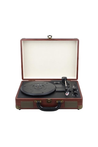 Magicvoice Pu16 Retro Vintage Çanta Pikap - Radyo - Bluetooth - Usb Mp3 Çalar