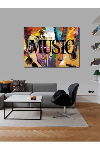 Kanvas Tablo Müzik Ve Sanat Patlaması