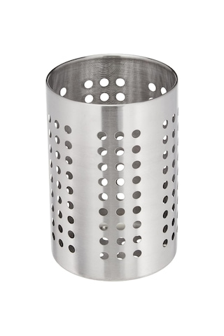 Ordnıng Mutfak Gereci Tutucu, Paslanmaz Çelik 18 X 12 X 12 Cm Açık Ahşap
