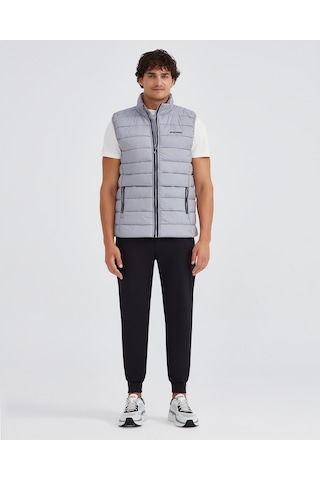 Skechers M Outerwear Padded Vest Erkek Gri Yelek S231241-035 Gri