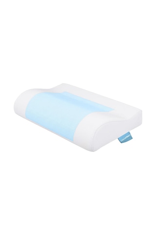 Viscofoam Terletmeyen Boyun Destekli Ortopedik Yastık Jelli Visco Yastık - 47x30x10-8cm