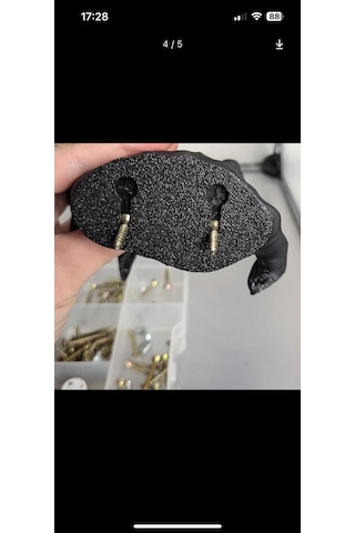 El Figürlü Kulaklık / Havlu Çok Amaçlı Figürlü Plastik Duvar Askısı Siyah