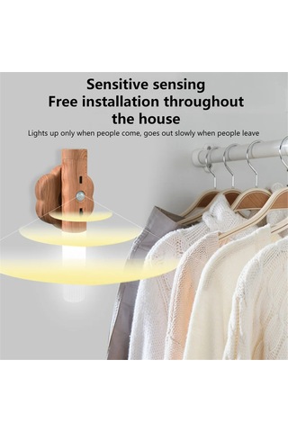 Yunboo 2 Adet 3'ü Bir Arada Akıllı Led Sensör Işığı - Şarj Edilebilir, Duvar Lambası, El Feneri, 2.5w Islak Beyaz Işık, Magnetik Tabanlı, Çok Senaryoda Kullanım Sarı