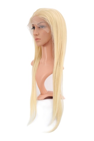 Gerçek Front Lace Düz Platin Tül Peruk - 75-80cm