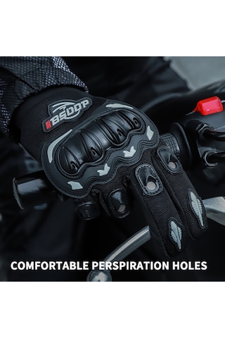 Geeksen Bsddp Motosiklet Eldiveni - Nefes Alabilir, Darbeye Dayanıklı, Kaymayı Önleyici, Tüm Mevsimler İçin Turuncu, M
