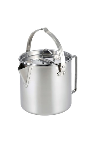 Lemestar Dışarıda Kullanıma Uygun Çelik Fırınçak, 1.2l Çevirebilir Kollü, Kahve/çay Kaynatma, Piknik Ve Kamp Çadırı Gereci, Gümüş Renk Gümüş