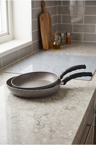 Mehtap Kuvars Granit Tava Seti 20+24cm Gri