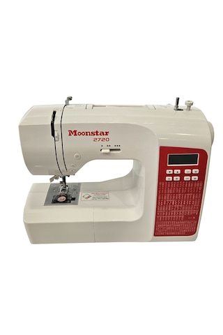 Moonstar 2720 200 Desen Ev Tipi Elektronik Düz Dikiş Makinesi Beyaz