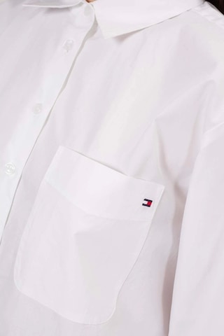 Tommy Hilfiger Ess Poplın Easy Fıt Gömlek Beyaz