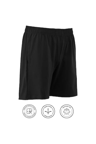 Elemge Pamuklu Erkek Şort Pijama Alt Siyah Cepli Ince Penye Esnek Rahat Kalıp Lastikli Terletmez Likralı