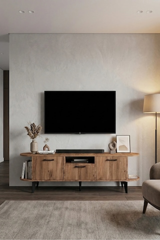 Mira Tv Sehpası Suntalam Siyah 160x35 Cm Çok Renkli