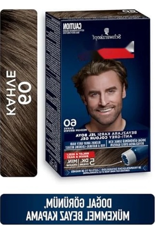 Erkeklere Özel Saç Boyası 60 - Kahve Renk, 80 Ml 0.20 L
