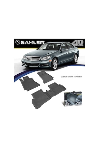 Sahler Mercedes C Serisi W204 İle Uyumlu 2007-2014 4.5d Havuzlu Oto Paspas