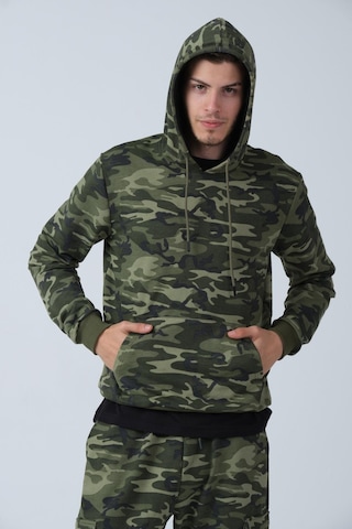 Alexander Gardi Alexandergardı Kamuflaj Desenli Kapüşonlu Sweatshirt E21-72100 001