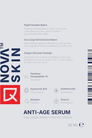 Novaskin Anti-age Serum - Peptit Serum - Palmitoyl Hexapeptide-12