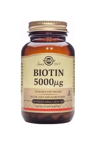 Solgar Biotin 5000 Mcg 50 Kapsül Solgar Ester-C Plus 500 Mg 50 Ka