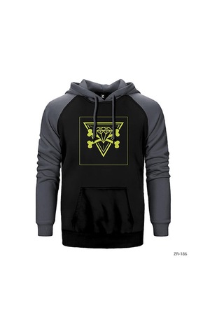 Kesha Kırmızı Renk Reglan Kol Sweatshirt / Hoodie