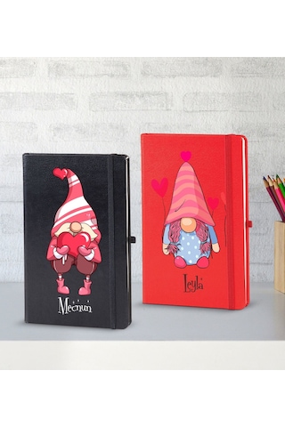 Bk Gift Kişiye Özel Sevgili Temalı 2 Li Defter Seti, Sevgiliye Hediye, Sevgililer Günü Hediyesi, Doğum Günü Hediyesi-9 Çok Renkli