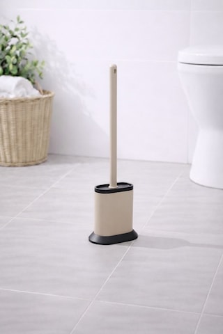Silikon Tuvalet Fırçası Pratik Silikon Wc Klozet Fırçası Bej S-210 Bej