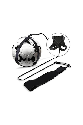 Ayarlanabilir Futbol Antrenman Kemeri Top Tutucu Bel Kemeri, Futbol Antreman Egzersiz Aleti Siyah