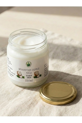 Soğuk Sıkım Hindistan Cevizi Yağı Coconut Oil Cocos Nucifera Saf Doğal 150 Ml 150 ML