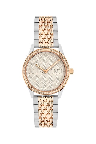 Missoni Mwcca0623 Pırlantalı Kadın Kol Saati Metalik Gri - Rose Gold