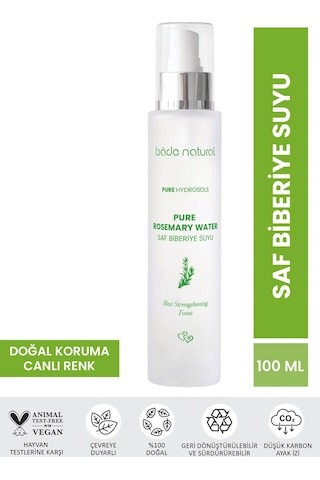 Bade Natural Biberiye Suyu Dökülme Karşıtı ve Saç Uzamasını Destekleyici Saç Toniği 100 ML