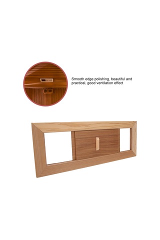 Konesam Sauna Odası İçin Açılımlı Havalandırma Paneli - Dayanıklı Sedir Ahşap, Kolay Kurulum, Taze Hava Sağlama Diğer