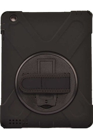 Apple Uyumlu iPad 6 Air 2 Zore Defender Tablet Silikon-Siyah - Siyah