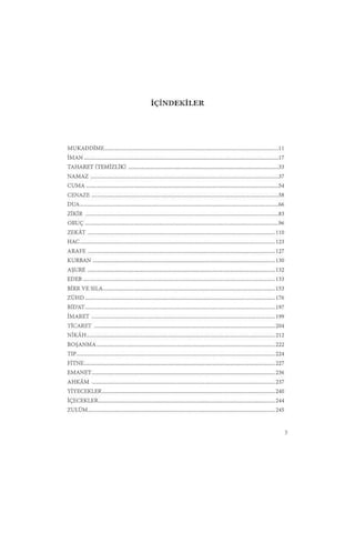Hadis Deryasından Bir Katre- Mercan Kitap