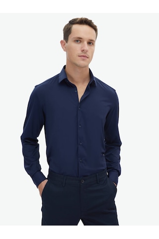 Kip Lacivert Regular Fit Casual Gömlek Lacivert
